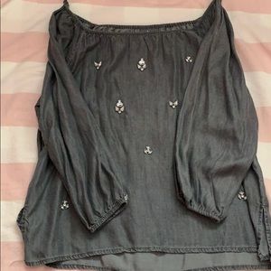 off the shoulder blouse